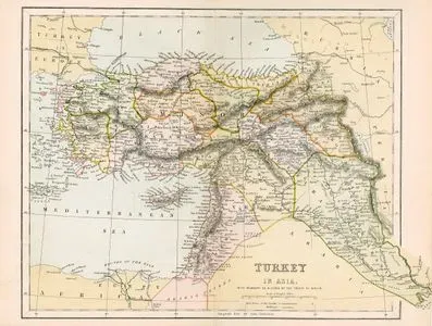 Turkey In Asia With Boundary As Altered By Treaty Of Berlin
