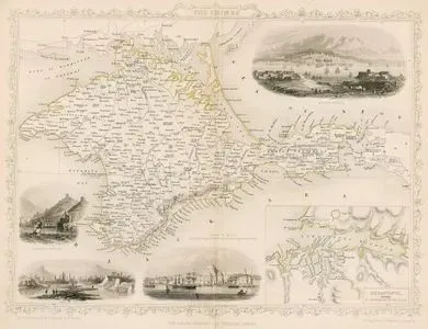 The Crimea - Balaclava Harbour - Banks Of The Alma - Eupatoria - Sebastopol Before Its Investment By The Allies - Sebastopol