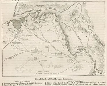 Map Of Battles Of Balaklava And inkermann