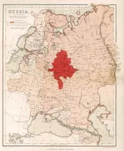 Russia In Europe, In The Middle Of The 15th. Century With its Extent In 1689 & 1855