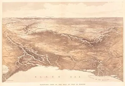 Panoramic View Of The Seat Of War In Europe