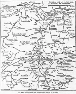 The War, Position Of The Contending Armies At Plevna