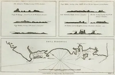 Nova Hiberna, The Island Of St. John, Cape St. George, Cape Orford, Cape Buller, Lord Sandwich's Island, The Isle Of Man, The Mother 
And Two Daughters