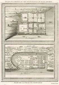 Palais At Jardins De Cha Sousa Prince De Ragi Mohol-Plan de la Ville De Mongher