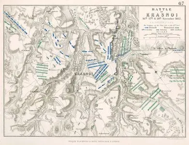 Battle Of Krasnoi, 16th, 17th & 18th November 1812 (The Positions On The Plan Refer To The 17th November)