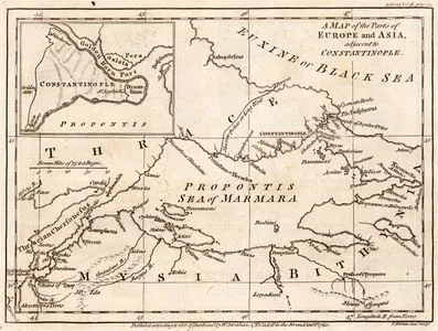 A Map Of The Parts Of Europe And Asia Adjacent To Constantinople-Constantinople