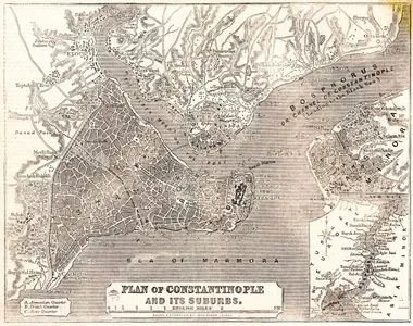 Plan Of Constantinople And Its Suburbs