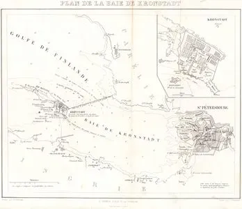 Plan De La Baie De Kronstadt