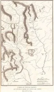 Carte Du Val Di Chiana Et D'Une Partie Du Cours De L'Arno (Map of Val di Chiana Valley and Part of the Course of the Arno)