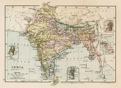 İndia-Bombay, Calcutta, Madras, Malacca
