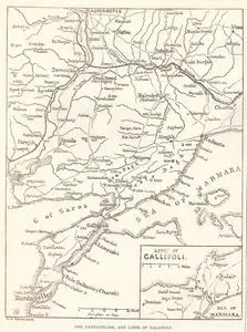 The Dardanelles And Lines Of Gallipoli