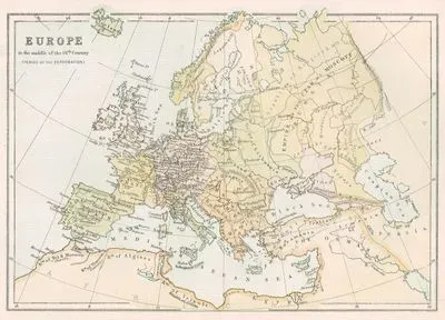Europe in the Middle of the 16th Century (Period Of Reformation)