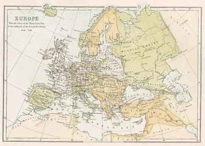 Europe, From the Close of the Thirty Years War to the Outbreak of the French Revolution, 1648-1789