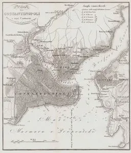 Pianta di Costantinopoli e suoi Contorni (Plan of Constantinople and its Surroundings)