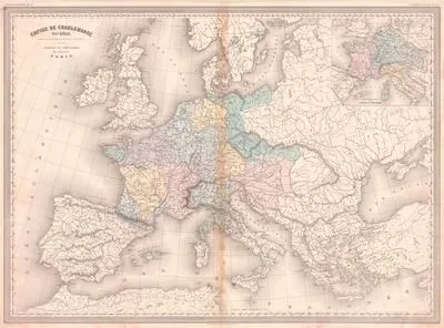 Empire de Charlemagne, VIIIe Siecle (Empire of Charlemagne - 8th Century) - Demembrement de l'Empire de Charlemagne