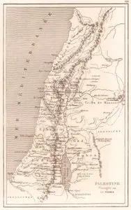 Palestine, Partagée en 12 Tribus (Palestine Divided into 12 Tribes)