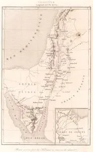 Palestine, Route Suivie par les Hebreux a Travers le Desert (Palestine, Route Followed by the Hebrews Across the Desert) - Terre de Gosçen (the land of 
Goshen)