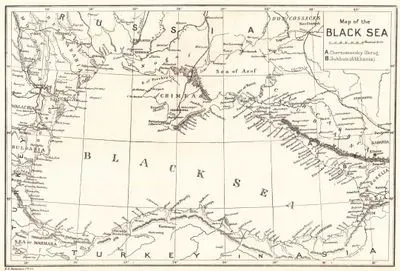 Map of the Black Sea