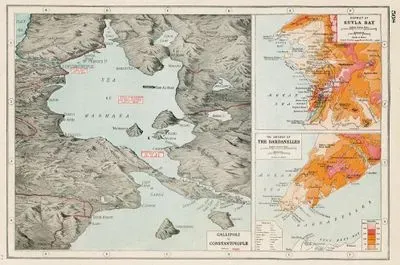 Gallipoli To Constantinople Railways-District Of Suvla Bay-The Gateway Of Dardanelles