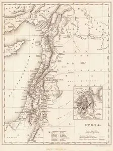 Syria-Plan Of Jerusalem-Holy Land
