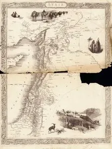 Syria-Jerusalem-Baggage Camels-Arabs