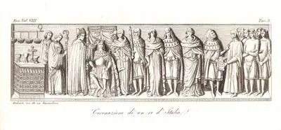 Coronazione Di Un Re D'italia, Eur. Vol VIII. Tav.5. (Coronation Of A King Of italy)