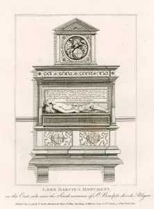 Lord Darcie's Monument, On The East Side Near The South Entrance Of St.Botolph's Church, Aldgate