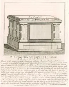 St.Botolph's Bishopsgate Without, in The Church Yard The Monument Was