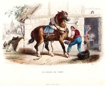Le Cheval De Trait (Draft Horse and Blacksmith)
