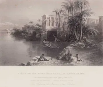 Scene on the River Nile at Philæ, Above Syene (The Ancient Boundary of the Land of Egypt, Judith I.IX)