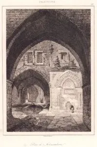 Palestine - Rue a Jerusalem (Plate 55) (Street in Jerusalem)