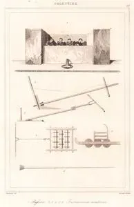 Palestine - 1. Pressoir 2.3.4.5.6.– Instruments Aratoires (Plate 18) (Press-Agricultural implements)