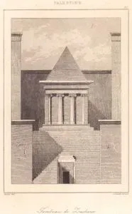 Palestine - Tombeau de Zacharie (Plate 30) (Tomb of Zechariah)