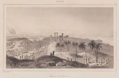 Ruines d’Antinoe, Egypte (Ruins of the ancient city of Antinoopolis (Antino), Egypt)