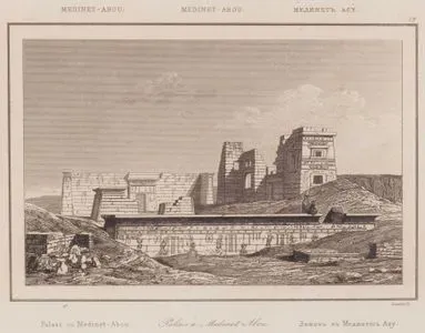 Palais a Medinet Abou (The Temple Built in the Name of Pharaoh Ramses III, Medinet Habu, Egypt)