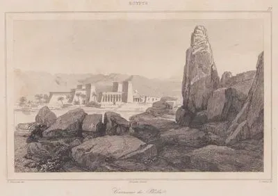 Carrieres de Philae, Egypte (Quarries Used in the Construction of the Philae Temple Complex, Ancient Egypt)