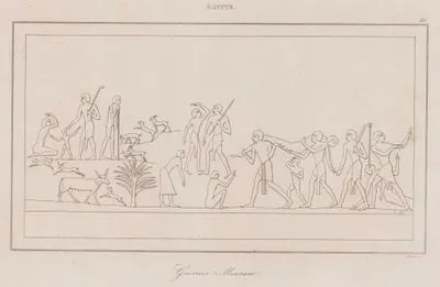 Guerrier Mourant, Egypte (Illustrations of the Dying Warrior, Ancient Egypt)