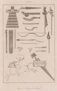 Armes, Homme a Cheval, Egypte (Weapons and Mounted Warriors Used in Ancient Egypt)