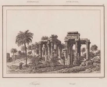 Temple, Antaeopolis (Ruins of the Ptolemaic Temple at Antaepolis, Egypt)
