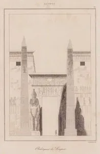 Obelisques de Louqsor, Egypte (The Monumental Entrance Gate (Pylon) and Obelisks of Luxor Temple, Ancient Egypt)