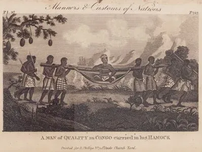 A Man of Quality in Congo Carried in his Hamock