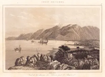 Syrie Ancienne - Vue de la Chaine du Liban Pres de Bairout (Plate 3)