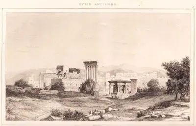 Syrie Ancienne - Vue Generale des Ruines de Baalbek (Plate 9)