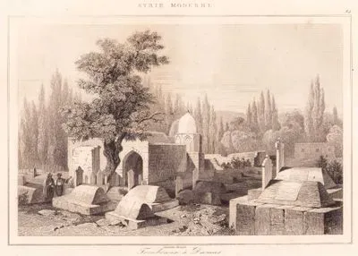 Syrie Moderne - Tombeaux a Damas (Plate 24) (Cemeteries of Damascus City)