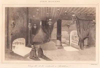 Syrie Moderne - Chapelle de la Nativite a Bethleem (Plate 7) (The Holy Grotto Chapel in the Lower Section of the Church of the Nativity, Bethlehem)