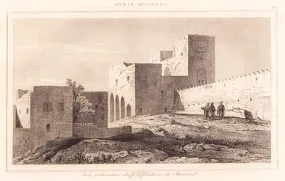 Syrie Moderne - Vue Interieure des Fortifications de Bairout (Plate 22)