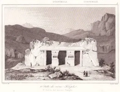 Guatemala - 3e Salle du Meme Temple (3.Salon del Mismo Templo) (Plate 4) (Third Hall of the Mitla Zapotec Temple, Oaxaca, Mexico)