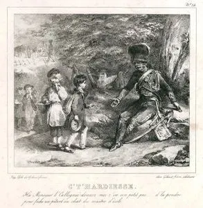 C't'hardiesse; Ha Monsieur l'callogne Donnez Moi Un Petit Peu...d'la Poudre Pour Fiche Un Petard Au Chat du Maitre d'école (That is Boldness; Monsieur, Give Me A Little Gunpowder To Attach A Firecracker To The Schoolmaster's Cat!)