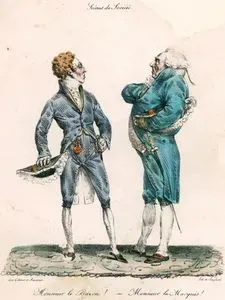 Scenes De Societe No.44 "Monsieur le Baron! - Monsieur le Marquis! "