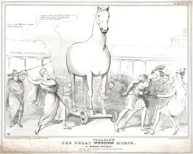 The Great Stalking(Wooden) Horse (A Modern Antique), HB.Sketches No.195
